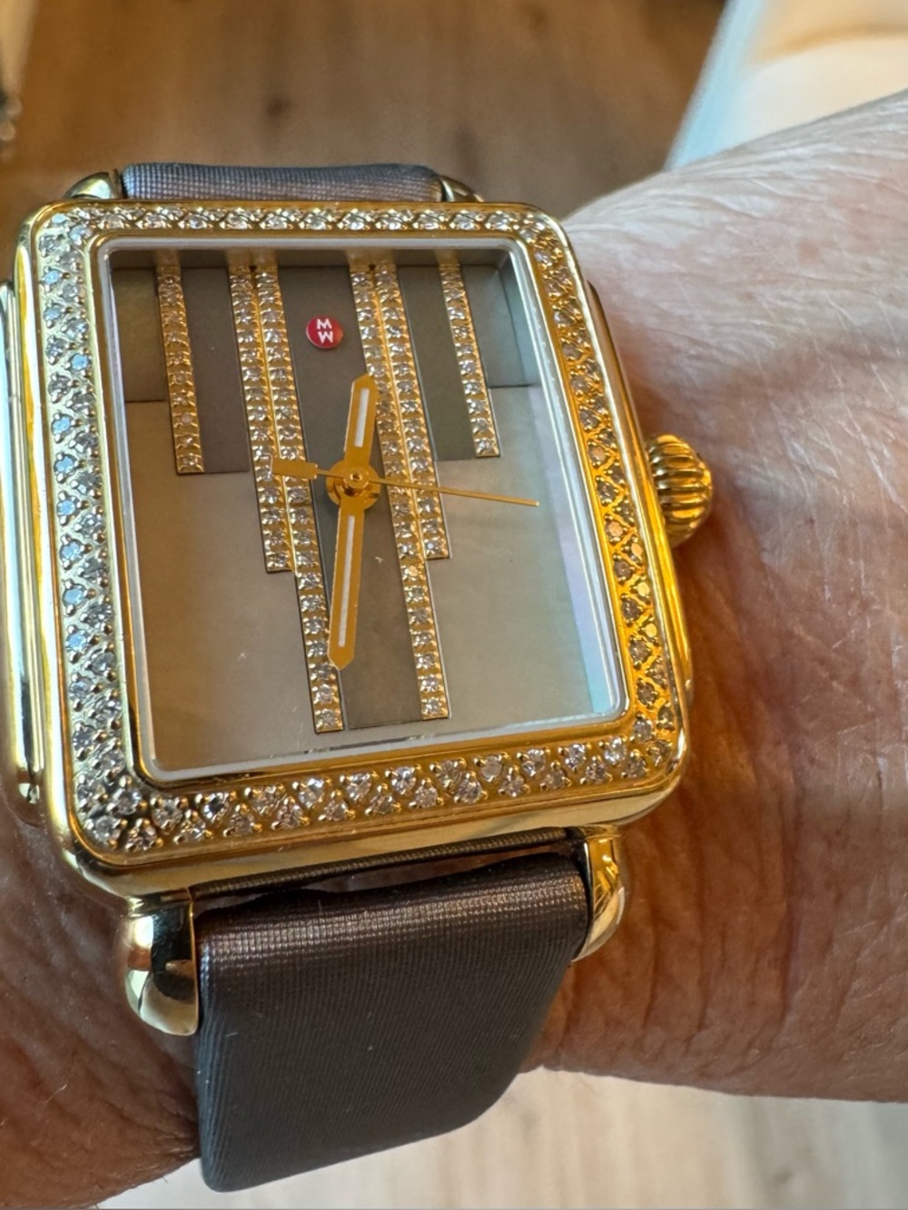 MICHELE Diamond & Gold “Cocoa” Watch - Picture 2 of 6